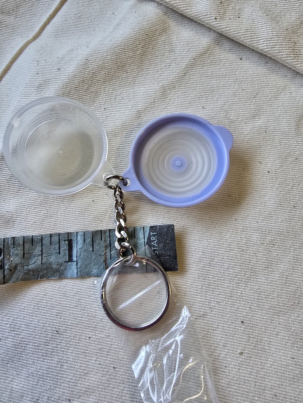 Tupperware Stuffables Keychain Container - Lavender - Picture 5 of 5